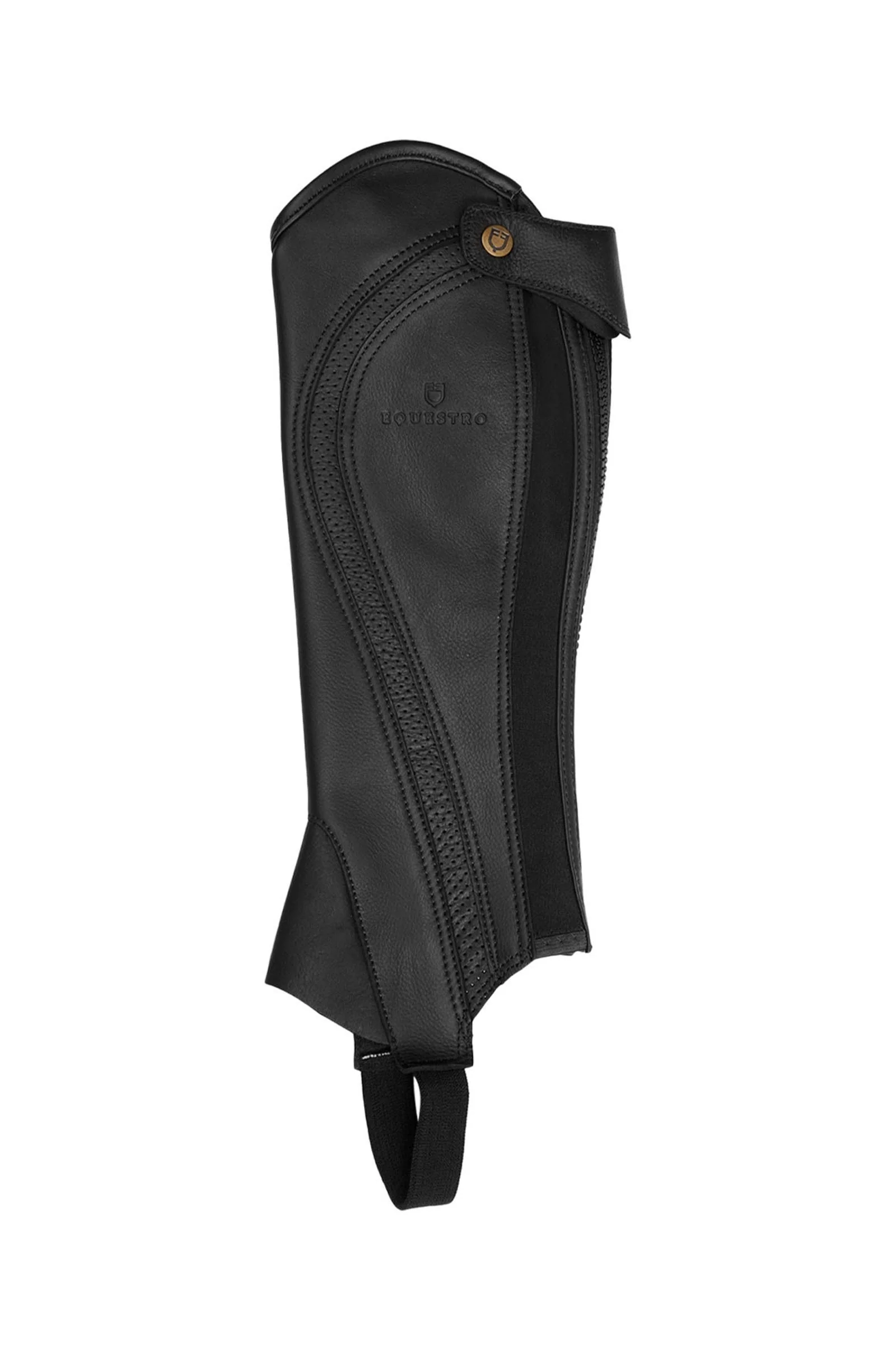 chapsy unisex skóra perforowana maksymalny komfort Black S