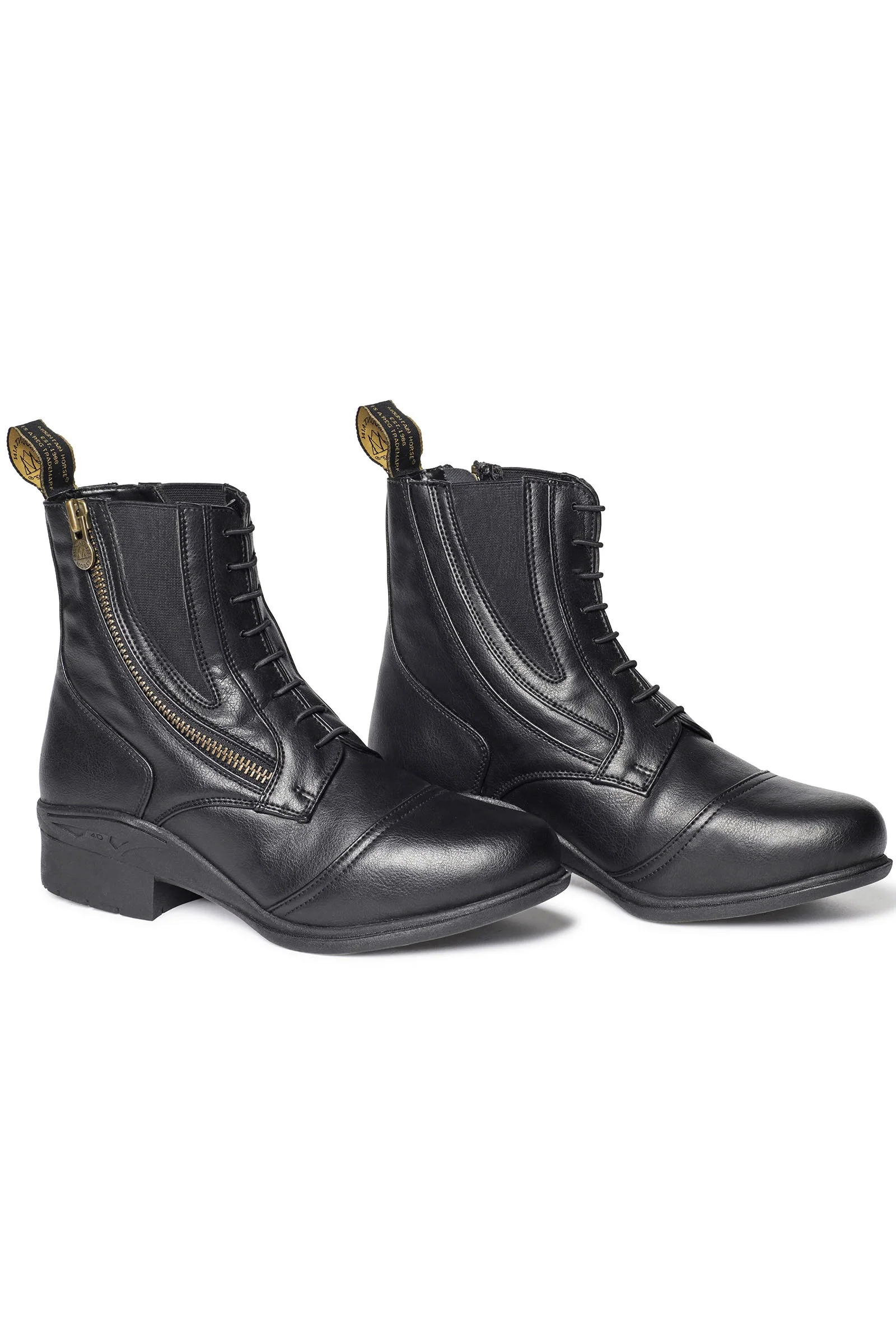 Veganza Buty Paddock z bocznym zamkiem Black 37