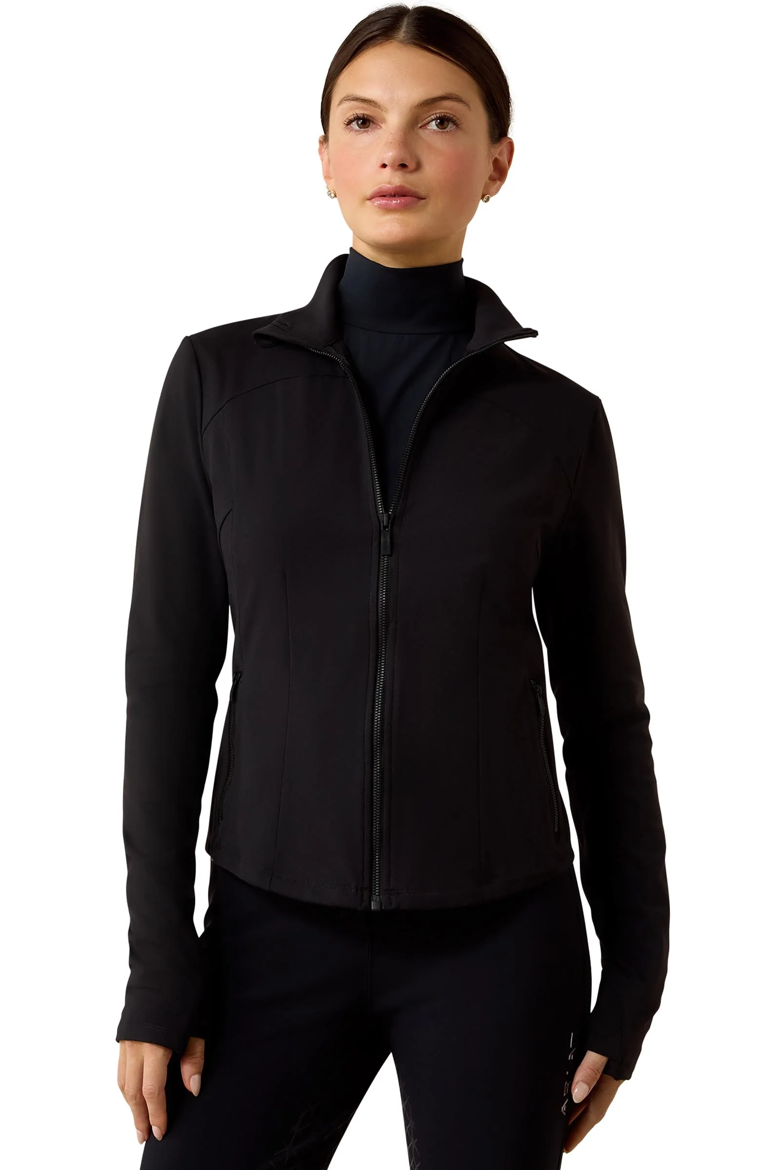 Damski baselayer SolVeil z pełnym zamkiem Black XS