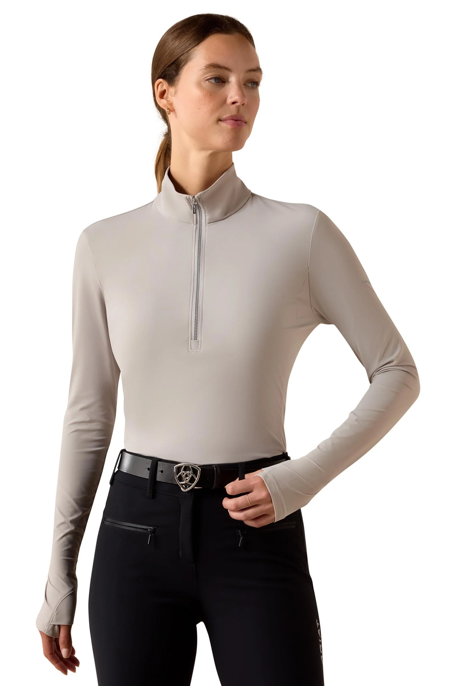 Damski baselayer SolVeil z długim rękawem Show Grey S